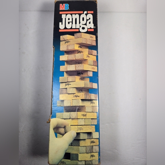 VINTAGE JENGA Wooden Block Balance Game Complete 54 Piece Set - Picture 4 of 4